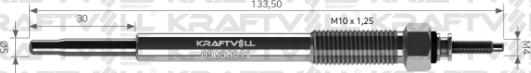 KRAFTVOLL 05030011 - Свічка розжарювання autozip.com.ua