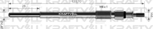 KRAFTVOLL 05030013 - Свічка розжарювання autozip.com.ua