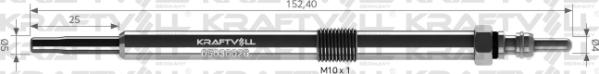 KRAFTVOLL 05030026 - Свічка розжарювання autozip.com.ua