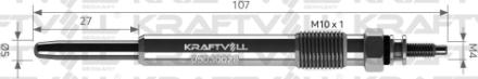 KRAFTVOLL 05030028 - Свічка розжарювання autozip.com.ua