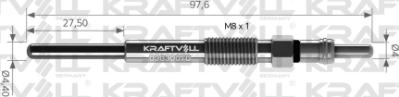 KRAFTVOLL 05030070 - Свічка розжарювання autozip.com.ua