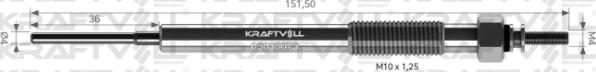 KRAFTVOLL 05030073 - Свічка розжарювання autozip.com.ua