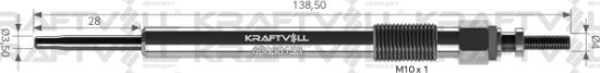 KRAFTVOLL 05030153 - Свічка розжарювання autozip.com.ua