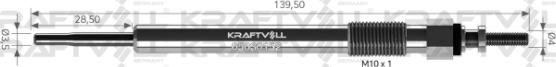 KRAFTVOLL 05030152 - Свічка розжарювання autozip.com.ua