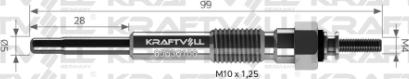 KRAFTVOLL 05030100 - Свічка розжарювання autozip.com.ua