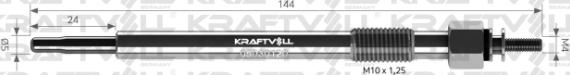 KRAFTVOLL 05030120 - Свічка розжарювання autozip.com.ua