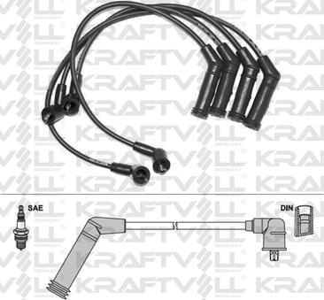 KRAFTVOLL 05070194 - Комплект проводів запалювання autozip.com.ua