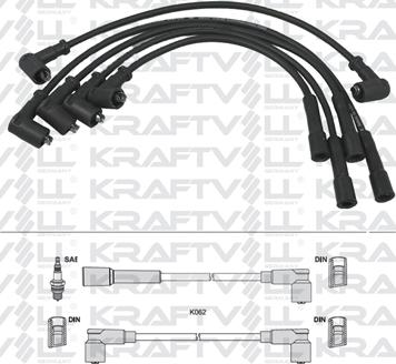 KRAFTVOLL 05070191 - Комплект проводів запалювання autozip.com.ua