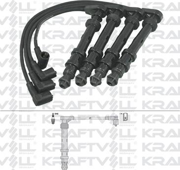 KRAFTVOLL 05070198 - Комплект проводів запалювання autozip.com.ua