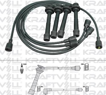 KRAFTVOLL 05070344 - Комплект проводів запалювання autozip.com.ua
