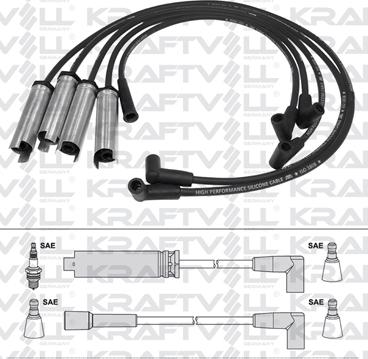 KRAFTVOLL 05070347 - Комплект проводів запалювання autozip.com.ua