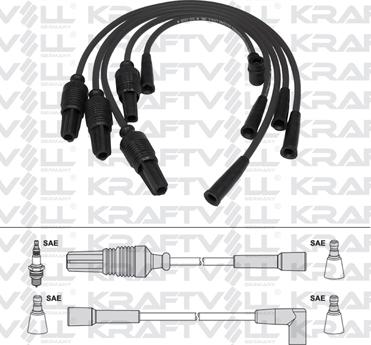 KRAFTVOLL 05070359 - Комплект проводів запалювання autozip.com.ua