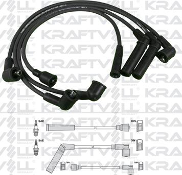 KRAFTVOLL 05070355 - Комплект проводів запалювання autozip.com.ua