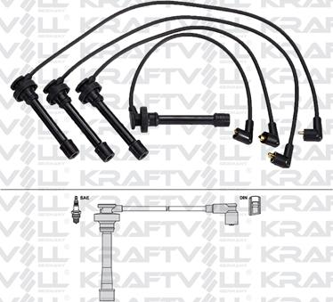 KRAFTVOLL 05070358 - Комплект проводів запалювання autozip.com.ua