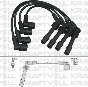 KRAFTVOLL 05070352 - Комплект проводів запалювання autozip.com.ua