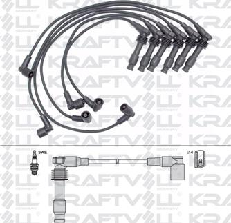 KRAFTVOLL 05070362 - Комплект проводів запалювання autozip.com.ua