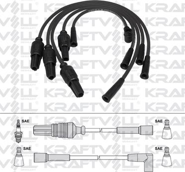 KRAFTVOLL 05070308 - Комплект проводів запалювання autozip.com.ua