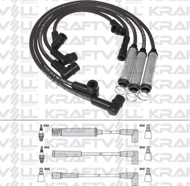 KRAFTVOLL 05070302 - Комплект проводів запалювання autozip.com.ua