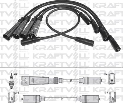 KRAFTVOLL 05070317 - Комплект проводів запалювання autozip.com.ua