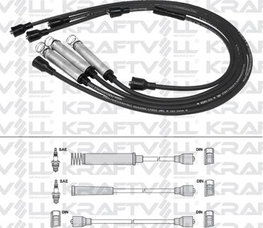 KRAFTVOLL 05070332 - Комплект проводів запалювання autozip.com.ua