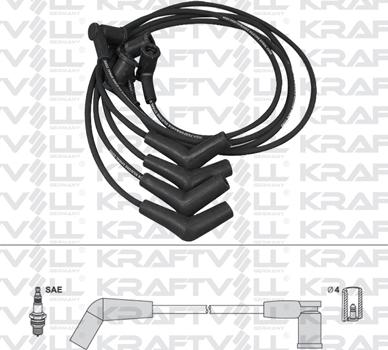 KRAFTVOLL 05070326 - Комплект проводів запалювання autozip.com.ua