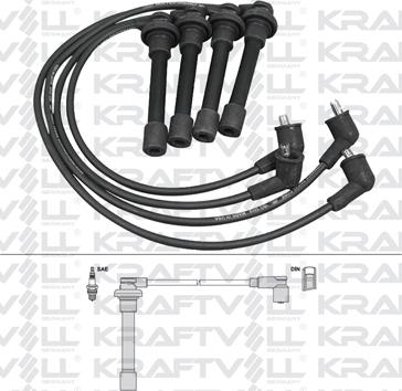 KRAFTVOLL 05070322 - Комплект проводів запалювання autozip.com.ua