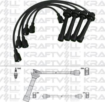 KRAFTVOLL 05070295 - Комплект проводів запалювання autozip.com.ua