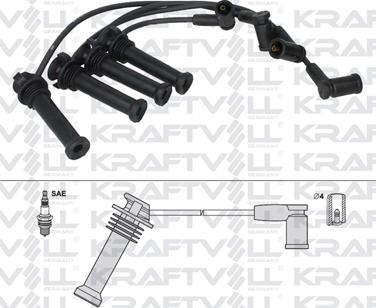 KRAFTVOLL 05070290 - Комплект проводів запалювання autozip.com.ua