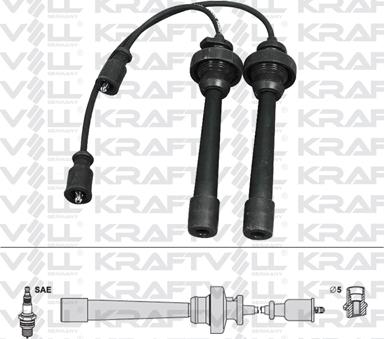 KRAFTVOLL 05070246 - Комплект проводів запалювання autozip.com.ua