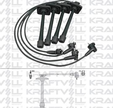 KRAFTVOLL 05070240 - Комплект проводів запалювання autozip.com.ua