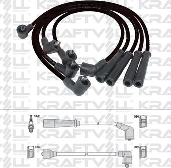 KRAFTVOLL 05070243 - Комплект проводів запалювання autozip.com.ua