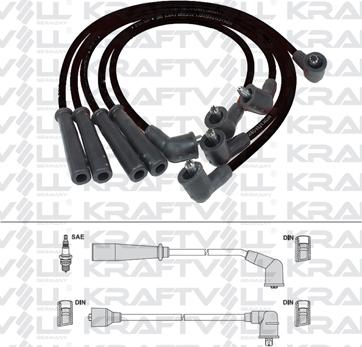 KRAFTVOLL 05070256 - Комплект проводів запалювання autozip.com.ua