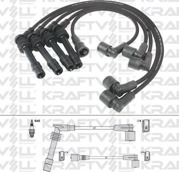 KRAFTVOLL 05070250 - Комплект проводів запалювання autozip.com.ua