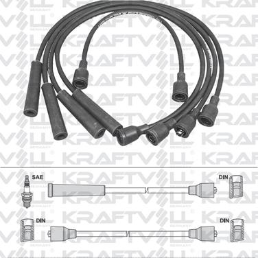 KRAFTVOLL 05070252 - Комплект проводів запалювання autozip.com.ua