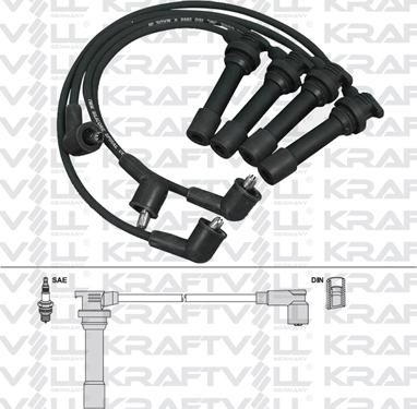 KRAFTVOLL 05070264 - Комплект проводів запалювання autozip.com.ua