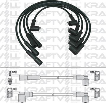 KRAFTVOLL 05070201 - Комплект проводів запалювання autozip.com.ua