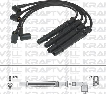 KRAFTVOLL 05070208 - Комплект проводів запалювання autozip.com.ua