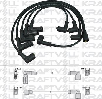 KRAFTVOLL 05070215 - Комплект проводів запалювання autozip.com.ua