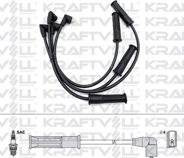 KRAFTVOLL 05070216 - Комплект проводів запалювання autozip.com.ua