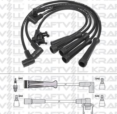 KRAFTVOLL 05070212 - Комплект проводів запалювання autozip.com.ua