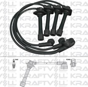 KRAFTVOLL 05070280 - Комплект проводів запалювання autozip.com.ua