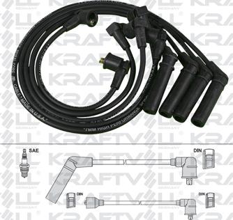 KRAFTVOLL 05070239 - Комплект проводів запалювання autozip.com.ua