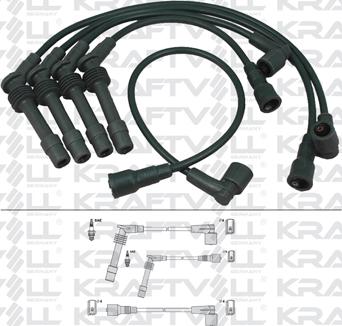 KRAFTVOLL 05070234 - Комплект проводів запалювання autozip.com.ua