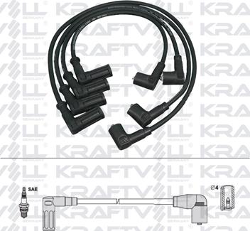 KRAFTVOLL 05070238 - Комплект проводів запалювання autozip.com.ua