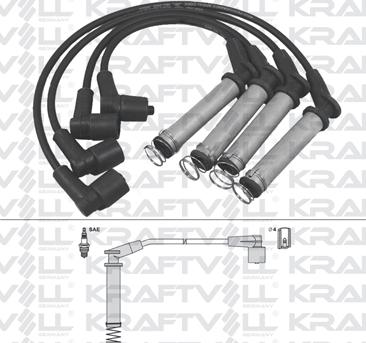 KRAFTVOLL 05070228 - Комплект проводів запалювання autozip.com.ua