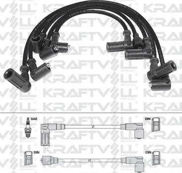 KRAFTVOLL 05070223 - Комплект проводів запалювання autozip.com.ua