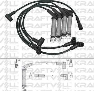 KRAFTVOLL 05070278 - Комплект проводів запалювання autozip.com.ua