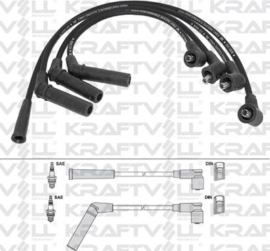 KRAFTVOLL 05070272 - Комплект проводів запалювання autozip.com.ua