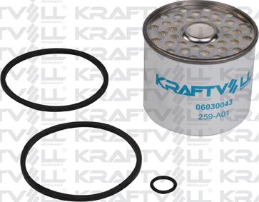 KRAFTVOLL 06030043 - Паливний фільтр autozip.com.ua