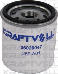 KRAFTVOLL 06020047 - Масляний фільтр autozip.com.ua